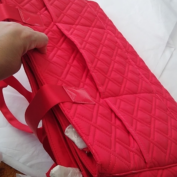 Vera Bradley Triple Compartment Travel Bag, Canyon Sunset Red - Picture 6 of 15